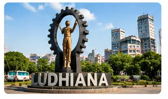 Ludhiana, Punjab city and served-area visual